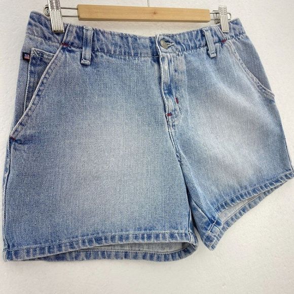 Polo Ralph Lauren Light Wash Mini Denim Shorts - Picture 2 of 7